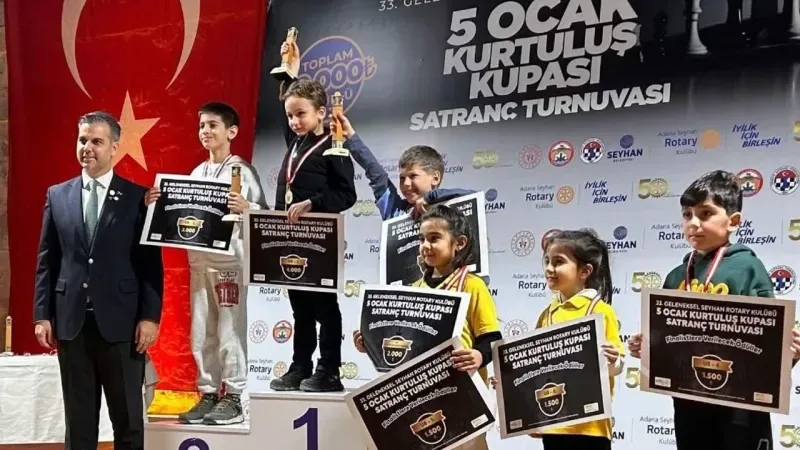 Seyhan Rotary’den Satranç Şöleni: 400 Sporcu Kurtuluş Kupası’nda Buluştu